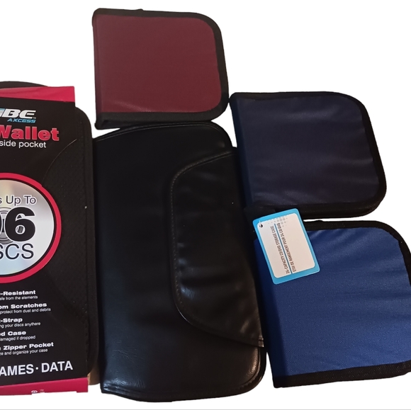 5-(CD/DVD Case Holders)-(Black/Red/Blue)-(New)-(Pre-owned)-(New Condition)-$35 - Picture 4 of 4